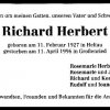 Herbert Richard 1927-1996 Todesanzeige